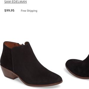 Sam Edelman Black Petty Chelsea Booties